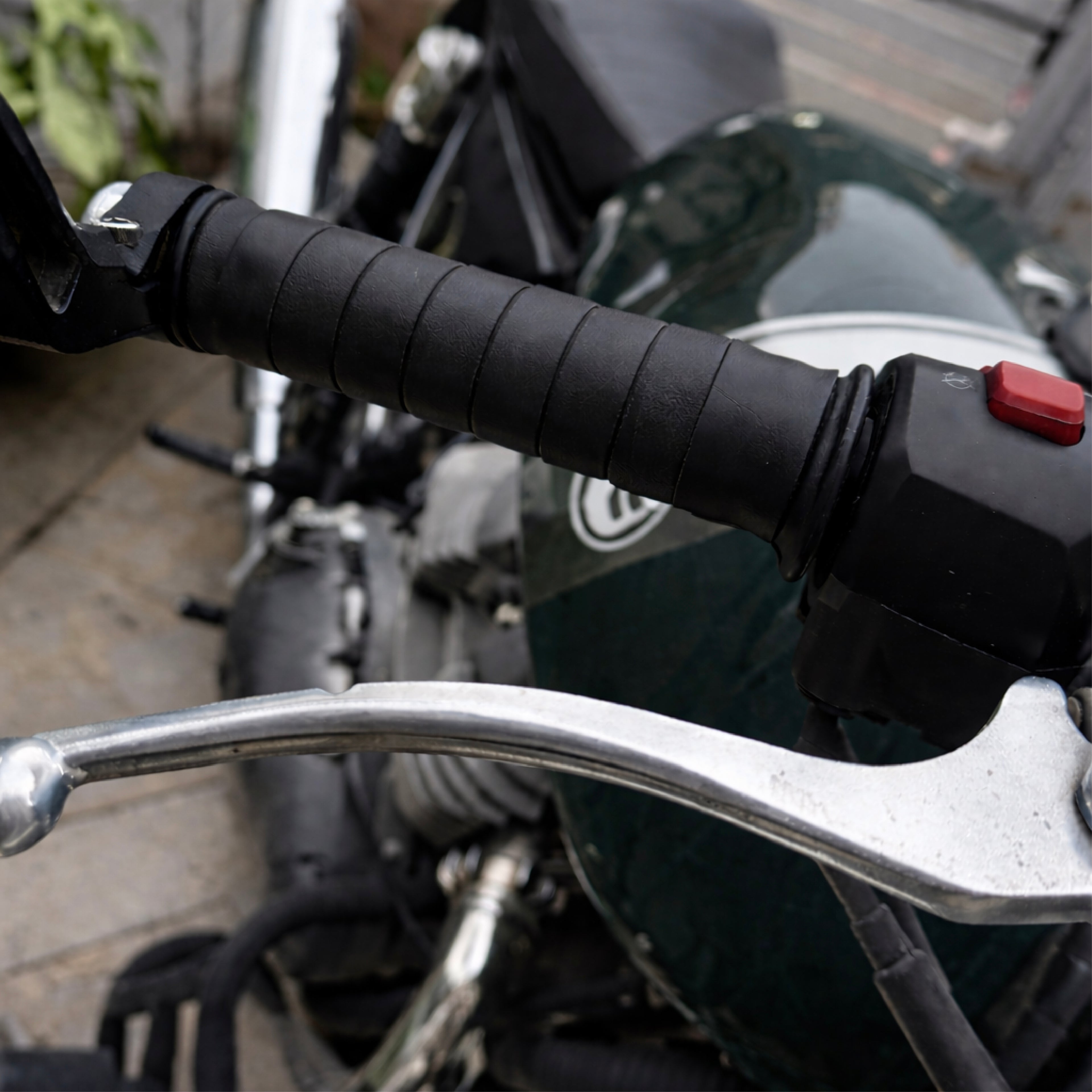 Leather Grip Wrap for Royal Enfiield, Triumph, KTM, TVS Motorcycles
