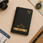 Personalized Brass Charm Basic Passport & Card Holder