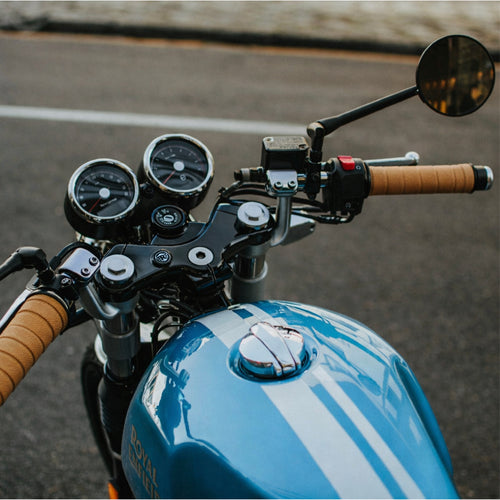 Leather Grip Wrap for Royal Enfiield, Triumph, KTM, TVS Motorcycles