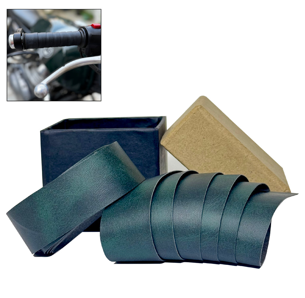 Leather Grip Wrap for Royal Enfiield, Triumph, KTM, TVS Motorcycles