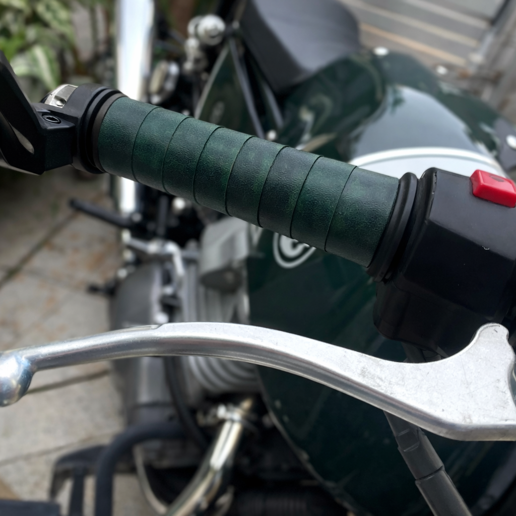 Leather Grip Wrap for Royal Enfiield, Triumph, KTM, TVS Motorcycles